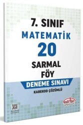 Editör Yayınevi 7. Sınıf Matematik 20 Sarmal Föy Deneme Sınavı - Editör Yayınevi