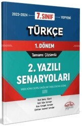 Editör Yayınevi 7. Sınıf Türkçe 1. Dönem Ortak Sınavı 2. Yazılı Senaryoları Tamamı Çözümlü - Editör Yayınevi
