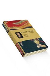 Edward Munch Dörtlü Defter Seti 1 - Anxiety Series - Retronote