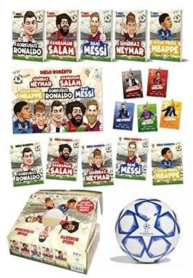 Efsane Futbolcular Kutulu Set 5 Kitap Takım - Futbol Topu Hediyeli