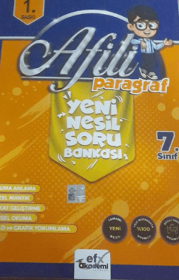 Efx Akademi Yayınları Afili Paragraf 7. Sınıf Yeni Nesil Soru Bankası - 1