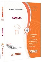 Egem Eğitim Yayınları 2. Sınıf Aşçılık Güz Dönemi 3. Yarıyıl Tüm Dersler Konu Anlatımlı Soru Bankası 234 - 1