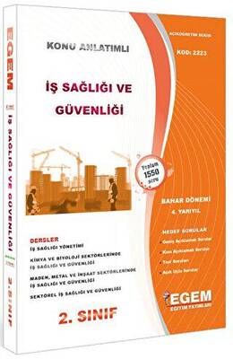 Egem Eğitim Yayınları 2. Sınıf İş Sağlığı ve Güvenliği Bahar Dönemi 2223 - 1