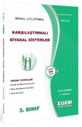 Egem Eğitim Yayınları AÖF 3. Sınıf Karşılaştırmalı Siyasal Sistemler Güz Dönemi 5. Yarıyıl Konu Anlatımlı Soru Bankası - Egem Eğitim Yayınları