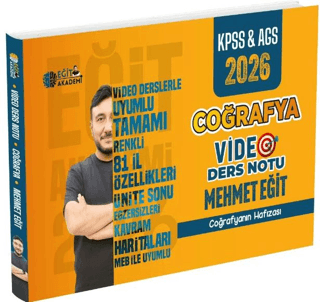 2026 KPSS - AGS Coğrafya Ders Notu - 1