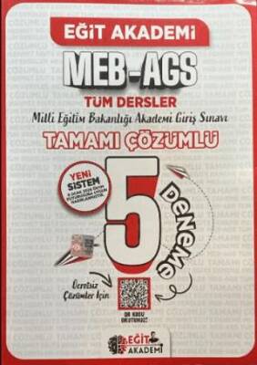 MEB-AGS Tüm Dersler 5 Deneme Çözümlü - 1