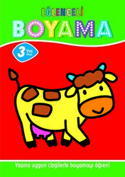 Eğlenceli Boyama - 3 Yaş Üstü 4`lü Pastel Boya Hediyeli - Parıltı Yayınları