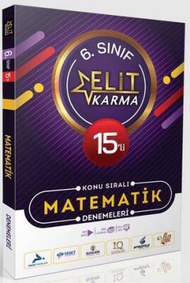 Elit Karma 6. Sınıf 15`li Konu Sıralı Matematik Denemeleri - 1