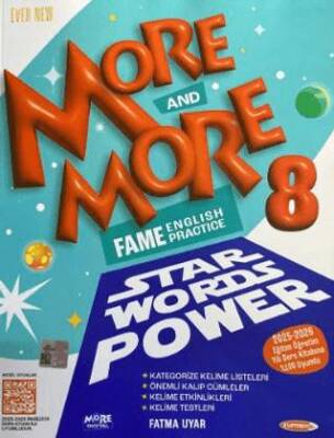 Kurmay Yayınları ELT More and More English 8 Star Words Power - 1