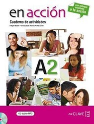 En Accion A2 Cuaderno de Actividades Etkinlik Kitabı +Audio Descargable İspanyolca Orta-Alt Seviye - enClave-ELE