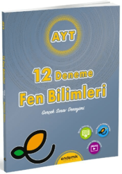 AYT Fen Bilimleri 12 Deneme - Endemik Yayınları