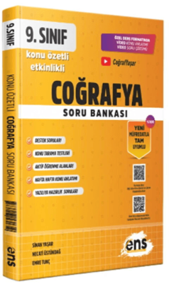 ENS Yayınları 9. Sınıf Coğrafya Etkinlikli Soru Bankası - 1