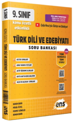 ENS Yayınları 9. Sınıf Türk Dili ve Edebiyatı Etkinlikli Soru Bankası - 1