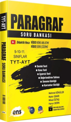 ENS Yayınları TYT AYT Paragraf Soru Bankası - 1