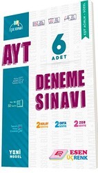 Esen Yayınları Üçrenk AYT Eşit Ağırlık - Sözel 6`lı Deneme - Esen Üçrenk Yayınları