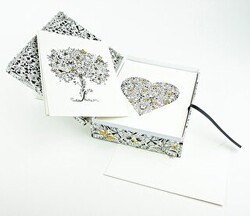 Esrarengiz Bahçe 12 Tebrik Kartı ve Zarf Kutulu - EDAM