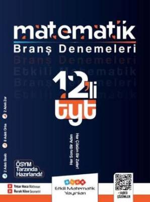 Etkili Matematik Yayınları TYT Matematik 12 li Branş Denemeleri - 1
