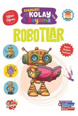 Etkinlikli Kolay Boyama – Robotlar - 1