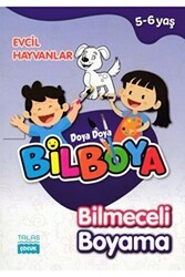 Evcil Hayvanlar - Doya Doya Bil Boya Bilmeceli Boyama 5-6 Yaş - Talas Yayınları