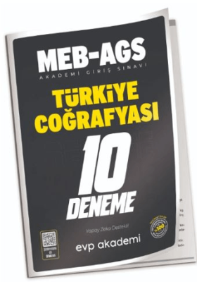 EVP Akademi MEB-AGS Türkiye Coğrafyası 10 Deneme Çözümlü - 1