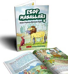 Ezop Masalları 3 - Aslan Postuna Bürünen Eşek - Bordo Ressam
