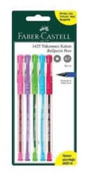 Faber-Castell 1425 Tükenmez Renkli 5Li Blister - Faber-Castell