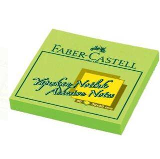Faber-Castell 5658 Yapışkan Notluk Fosforlu Yeşil 50X50 Mm - 1