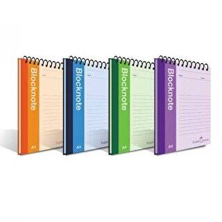 Faber-Castell Bloknot Canlı Renk A4 80 Yaprak Kareli Asorti - 1