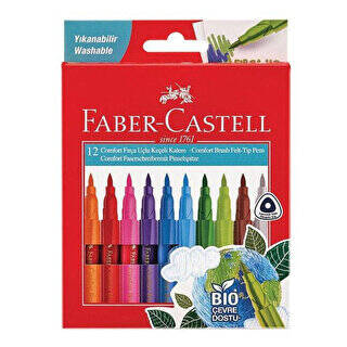 Faber-Castell Comfort Keçeli Kalem BIO Plastik Gövdeli 12li - 1
