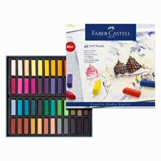 Faber-Castell Creative Studio Mini Toz Pastel Boya Soft 48 Renk Yarım Boy - 1