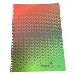 Faber-Castell Defter Plastik Kapak Metalik 100 Yaprak Çizgisiz - Faber-Castell