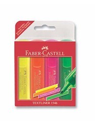 Faber-Castell Fosforlu Kalem 1546 4 Renk - Faber-Castell