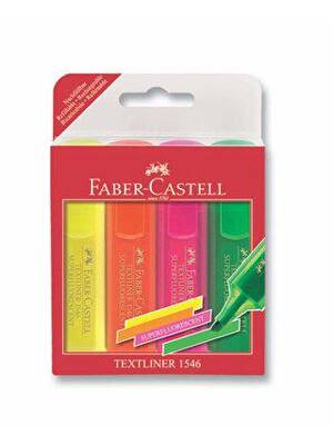 Faber-Castell Fosforlu Kalem 1546 4 Renk - 1