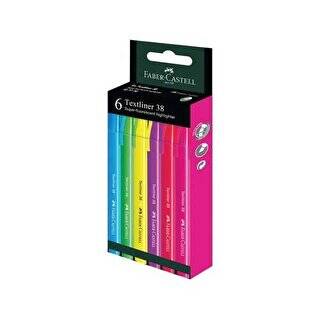 Faber-Castell Fosforlu Kalem 38 Neon 6Lı - 1