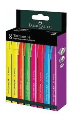 Faber-Castell Fosforlu Kalem 38 Neon 8X 2022 - 1