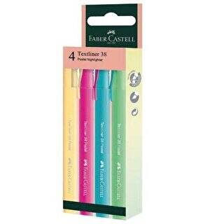 Faber-Castell Fosforlu Kalem 38 Pastel 4Lü 2022 - 1