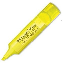 Faber-Castell Fosforlu Kalem Şeffaf Gövde Sarı - Faber-Castell