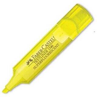 Faber-Castell Fosforlu Kalem Şeffaf Gövde Sarı - 1