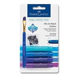 Faber-Castell Gelato Mum Boya Mavi Tonları 4 Renk - Faber-Castell