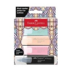 Faber-Castell Glassy Textliner Pastel 4Lü - Faber-Castell