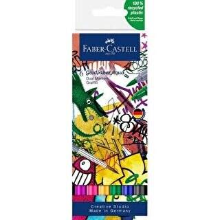 Faber Castell Goldfaber Aqua Çift Uç Markör 6Lı Graffiti - 1