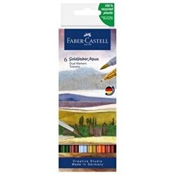 Faber Castell Goldfaber Aqua Çift Uç Markör 6Lı Manzara - Faber-Castell