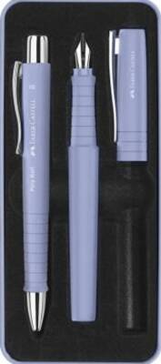 Faber-Castell Grip 2011 Hediye Seti Pale İris Metal Kutu Dolma Kalem Ve Tükenmez Kalem - 1