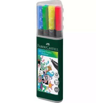 Faber-Castell Grip Finepen 0.4 Mm 10 Renk Plastik Kutu - 1