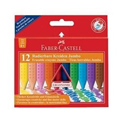 Faber-Castell Grip Jumbo Mum Boya 12 Renk - Faber-Castell