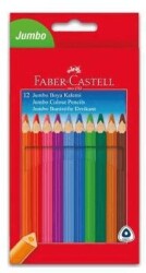 Faber-Castell Jumbo Kuru Boya Kalemi 12 Renk - Faber-Castell