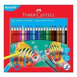 Faber-Castell Karton Kutu Aquarel Boya Kalemi 24 Renk - Faber-Castell