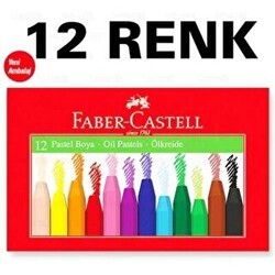 Faber-Castell Karton Kutu Pastel Boya 12 Renk - Faber-Castell