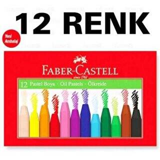 Faber-Castell Karton Kutu Pastel Boya 12 Renk - 1