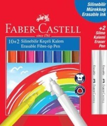 Faber-Castell Keçeli Kalem Silinebilir 12 Renk - Faber-Castell